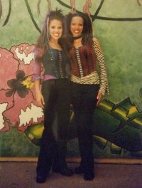 Nicola with Deniece Alvarado Cueto in "Tarzan Rocks!" at WDW